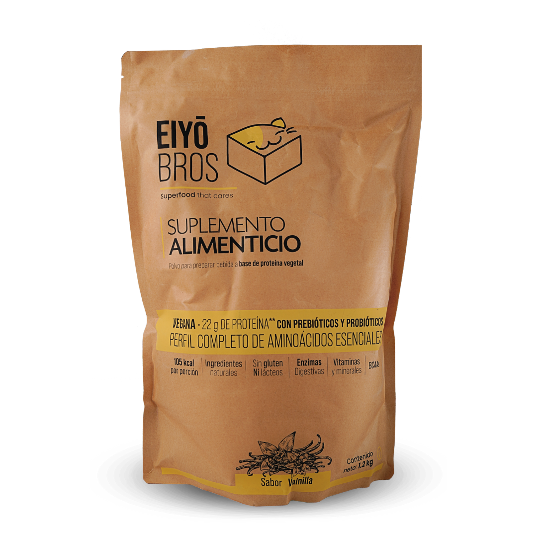 Proteína Eiyo Bros Vegetal sabor Vainilla