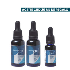 2 Aceite Terapéutico 30 ml CBD y 1 aceite de 20 ml de regalo - Family Cbd Mexico