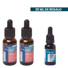 2 CBG, 1 Aceite Terapéutico 30 ml CBD y 1 Aceite Terapéutico 20 ml CBD de regalo - Family Cbd Mexico